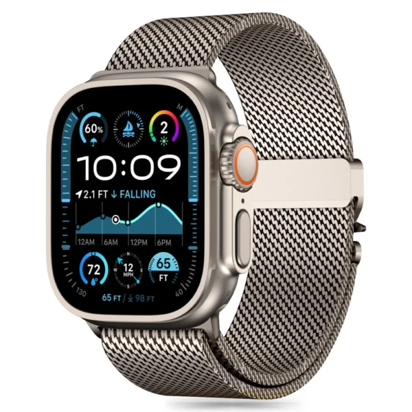 Tech-Protect Milano strap for Apple Watch 6 / 7 / 8 / 9 / 10 / SE / Ultra 1 / 2 (44 / 45 / 46 / 49 MM) - titaniumeng