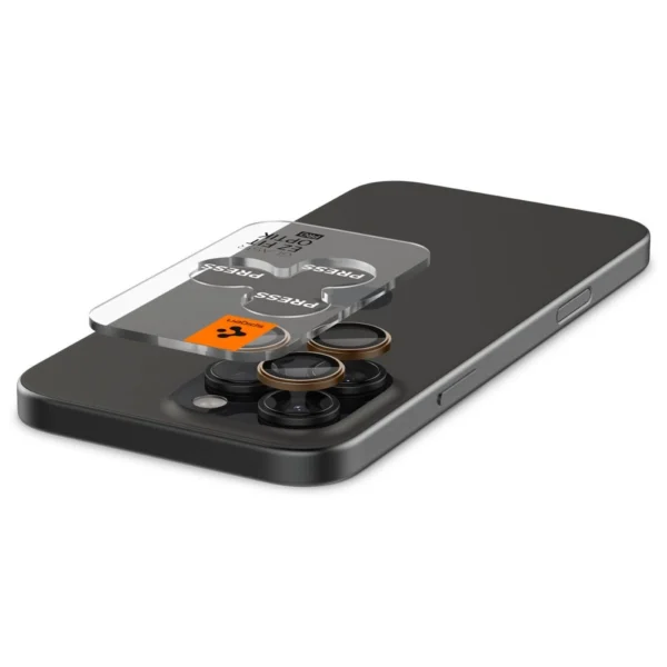 Spigen Optik Pro GLAS.TR ”EZ FIT” Camera Protector 2-PACK for iPhone 16 Pro / Pro Max - Browneng