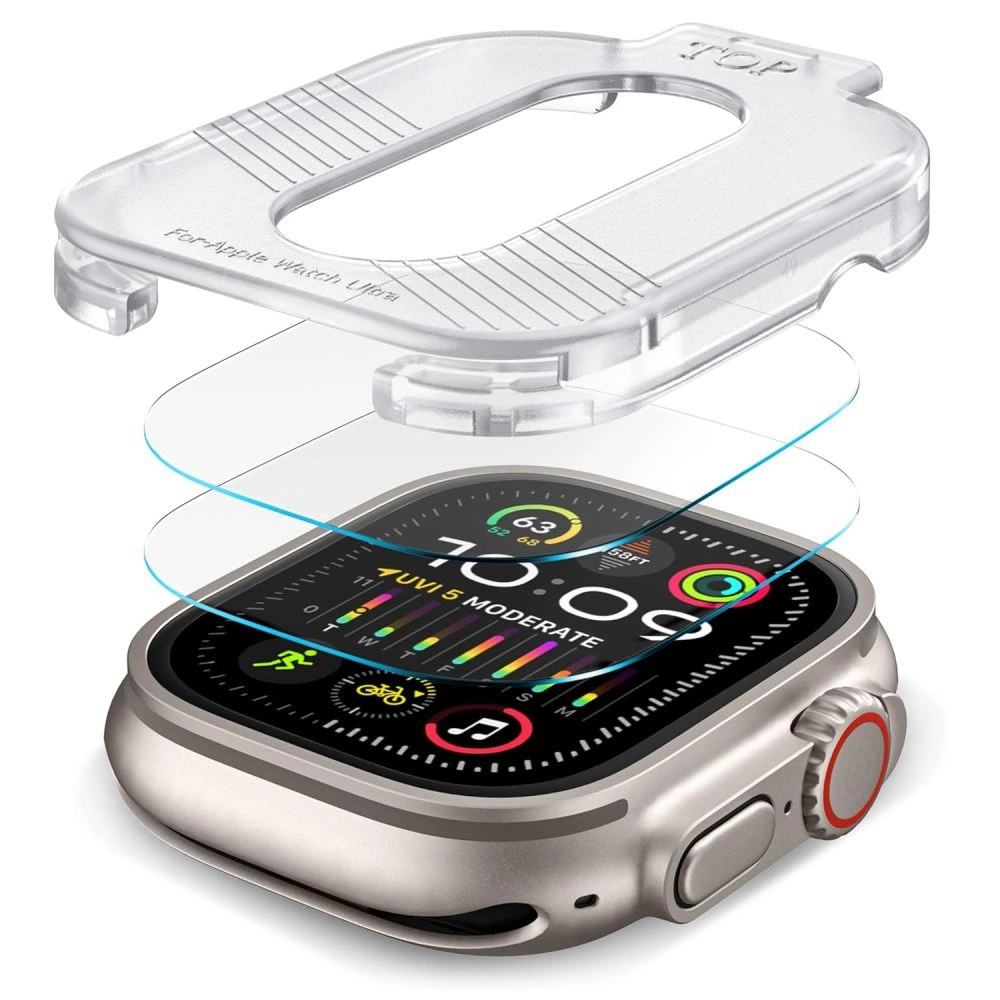 Tech-Protect Supreme Tempered Glass SET 2-PACK for Apple Watch Ultra 1/2 (49MM) - Cleareng