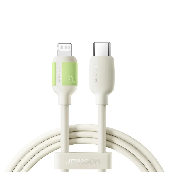 Joyroom S-A53 30W USB-C - Lightning Cable with Fluorescent Tip 1.2m - Beigeeng