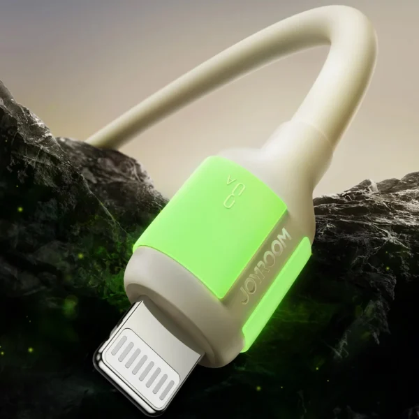 Joyroom S-A53 3A USB-A Cable - Lightning with Fluorescent Tip 2m - Beigeeng