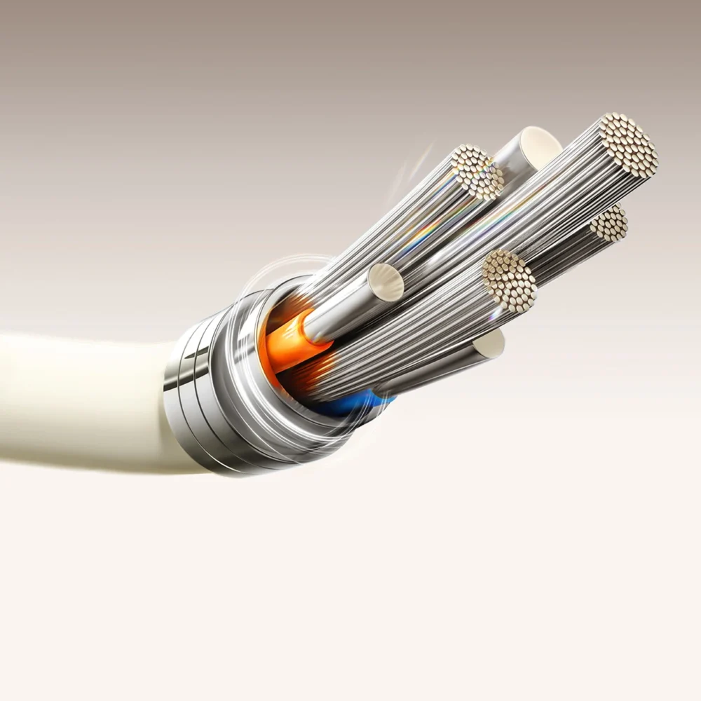 Joyroom S-A53 3A USB-A - USB-C Cable with Fluorescent Tip 2m - Beigeeng