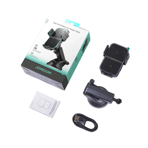 Joyroom JR-ZS246 S inductive charger holder for dashboard - blackeng