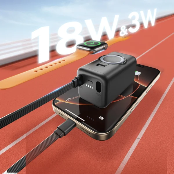 Joyroom JR-W13 5000mAh Smartwatch Powerbank - Blackeng