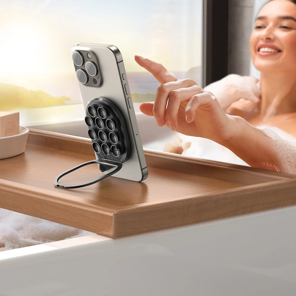 Joyroom JR-ZS418 Smartphone Holder with Stand and Suction Cups with MagSafe - Blackeng