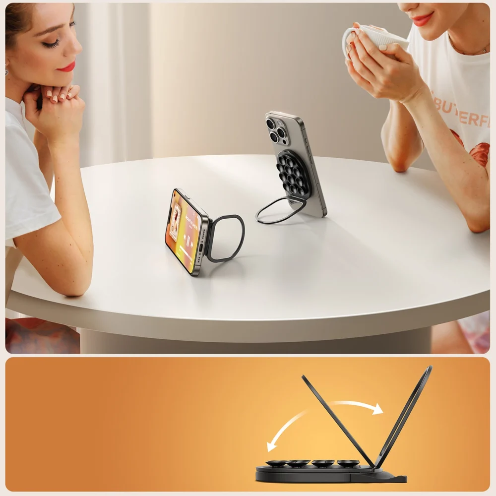 Joyroom JR-ZS418 Smartphone Holder with Stand and Suction Cups with MagSafe - Blackeng