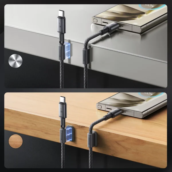 Joyroom S-A50 Unlimited Series 3A USB-A - USB-C Cable with Magnetic Organizer 1.2m - Grayeng