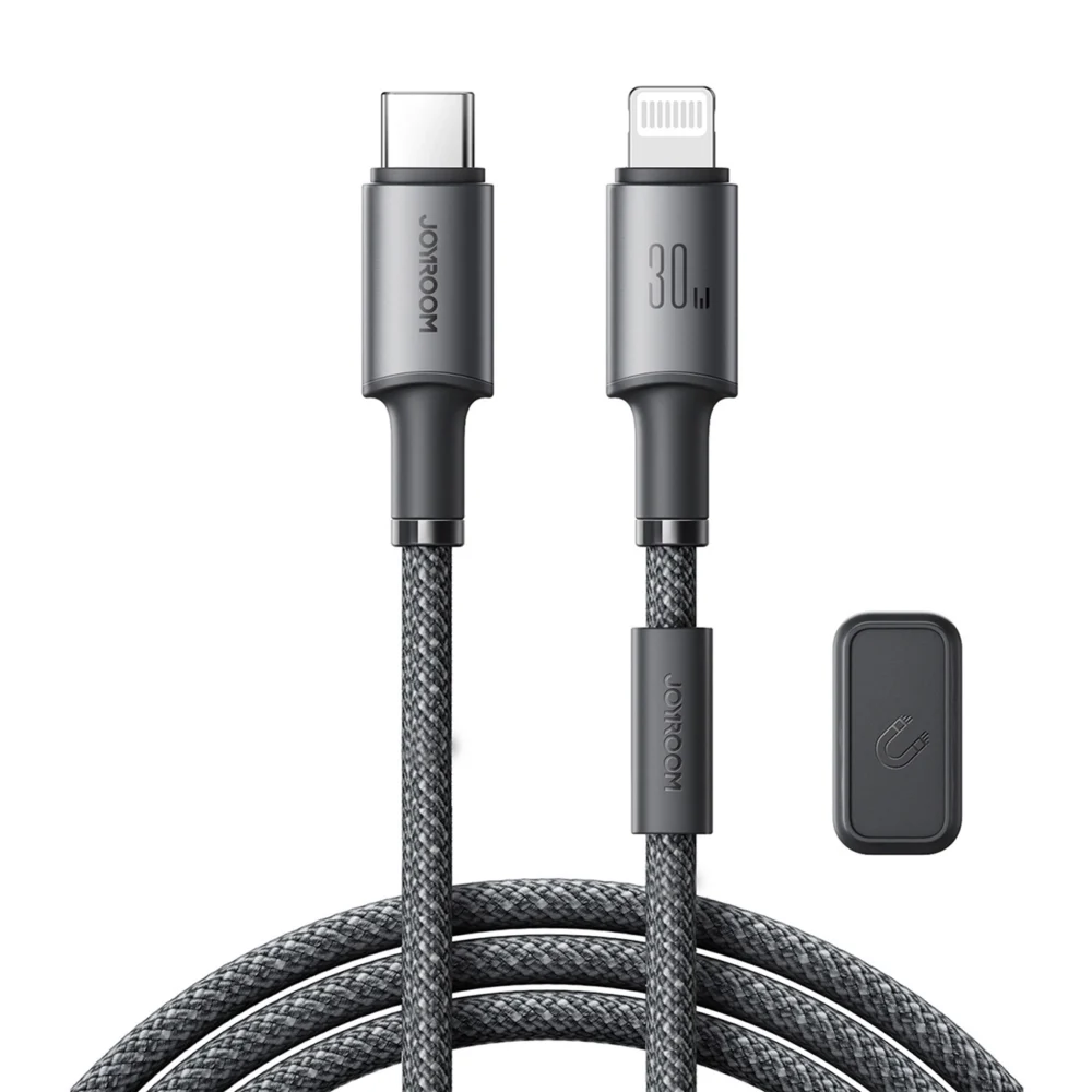 Joyroom S-A50 Unlimited Series 60W USB-C - Lightning Cable with Magnetic Organizer 1.2m - Grayeng