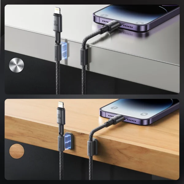 Joyroom S-A50 Unlimited Series 60W USB-C - Lightning Cable with Magnetic Organizer 1.2m - Grayeng