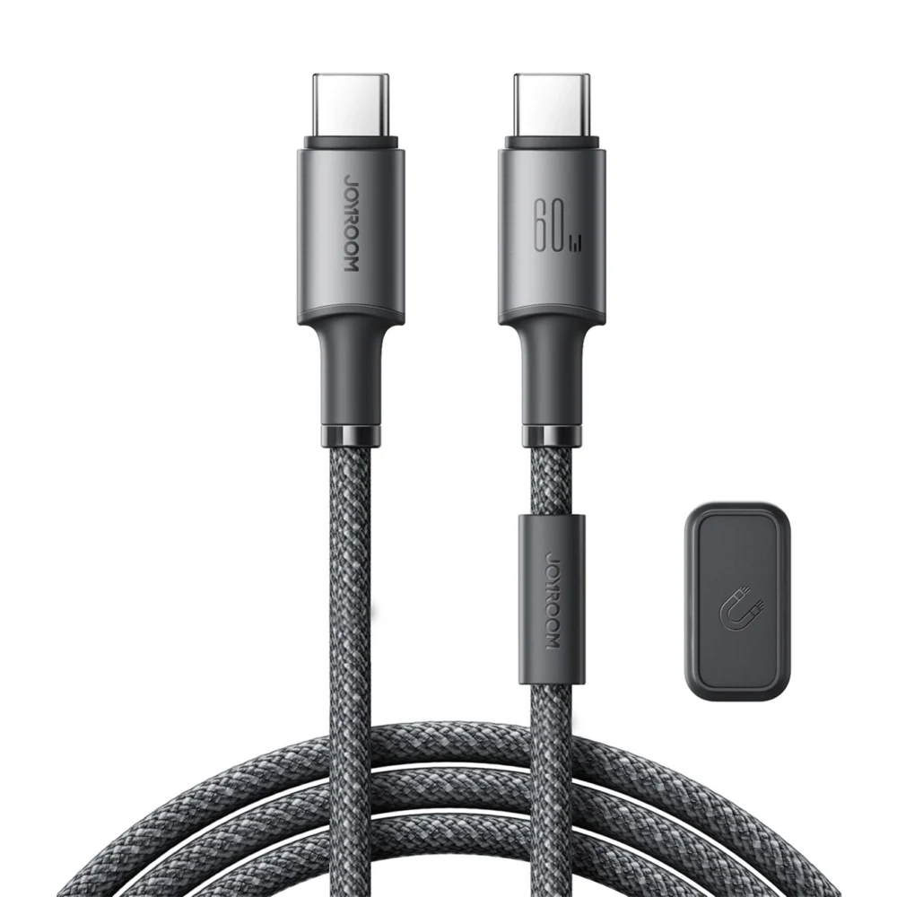 Joyroom S-A50 Unlimited Series 60W USB-C - USB-C Cable with Magnetic Organizer 1.2m - Grayeng
