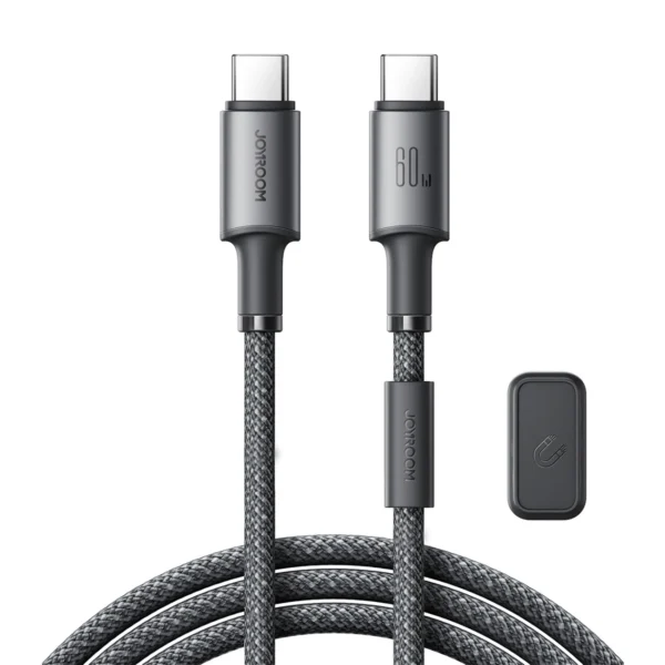 Joyroom S-A50 Unlimited Series 60W USB-C - USB-C Cable with Magnetic Organizer 1.2m - Grayeng