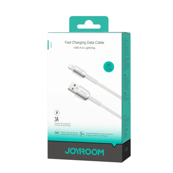 Joyroom S-A51 Cutting-Edge Series 3A USB-A - Lightning cable 1.2m - light grayeng