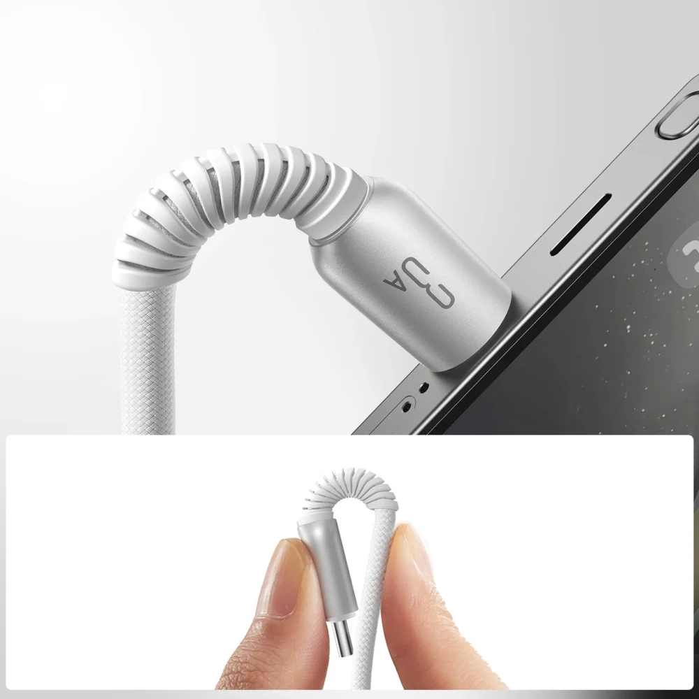 Joyroom S-A51 Cutting-Edge Series 3A USB-A - USB-C cable 1.2m - light grayeng