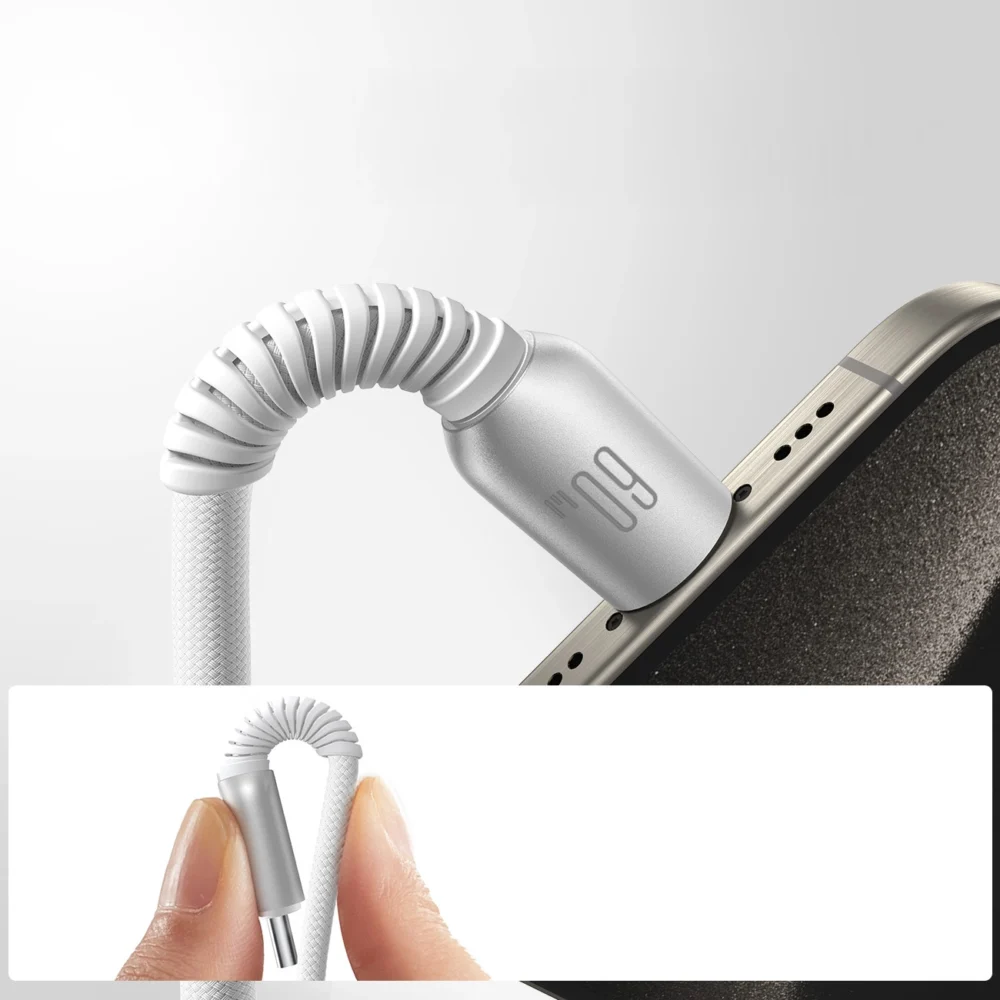 Joyroom S-A51 Cutting-Edge Series 60W USB-C - USB-C cable 1.2m - light grayeng