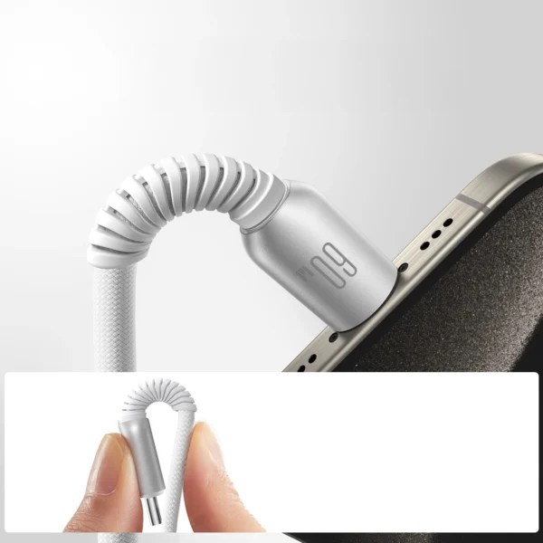 Joyroom S-A51 Cutting-Edge Series 60W USB-C - USB-C cable 1.2m - light grayeng