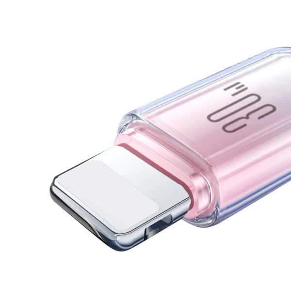 Joyroom S-A42 Crystal-Clear Series 30W USB-C - Lightning cable 1.2m - whiteeng