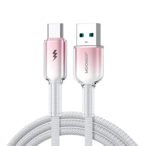 Joyroom S-A42 Crystal-Clear Series 3A USB-A - USB-C cable 1.2m - whiteeng
