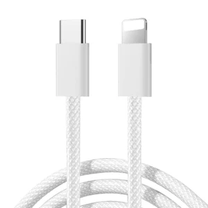 Joyroom S-A45 Ben Series 30W Cable (USB-C - Lightning) Braided 1m - Whiteeng