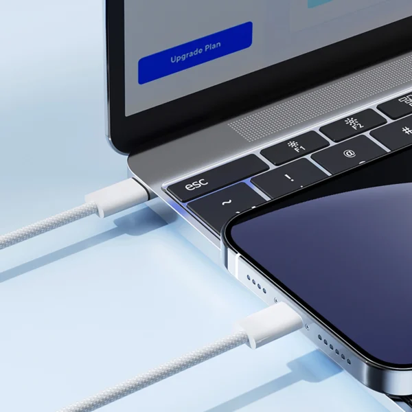 Joyroom S-A45 Ben Series 30W Cable (USB-C - Lightning) Braided 1m - Whiteeng