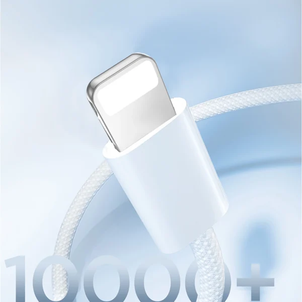 Joyroom S-A45 Ben Series 30W Cable (USB-C - Lightning) Braided 1m - Whiteeng
