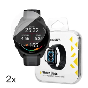Wozinsky Full Glue Tempered Glass for Garmin Forerunner 165 (2 pcs.)eng