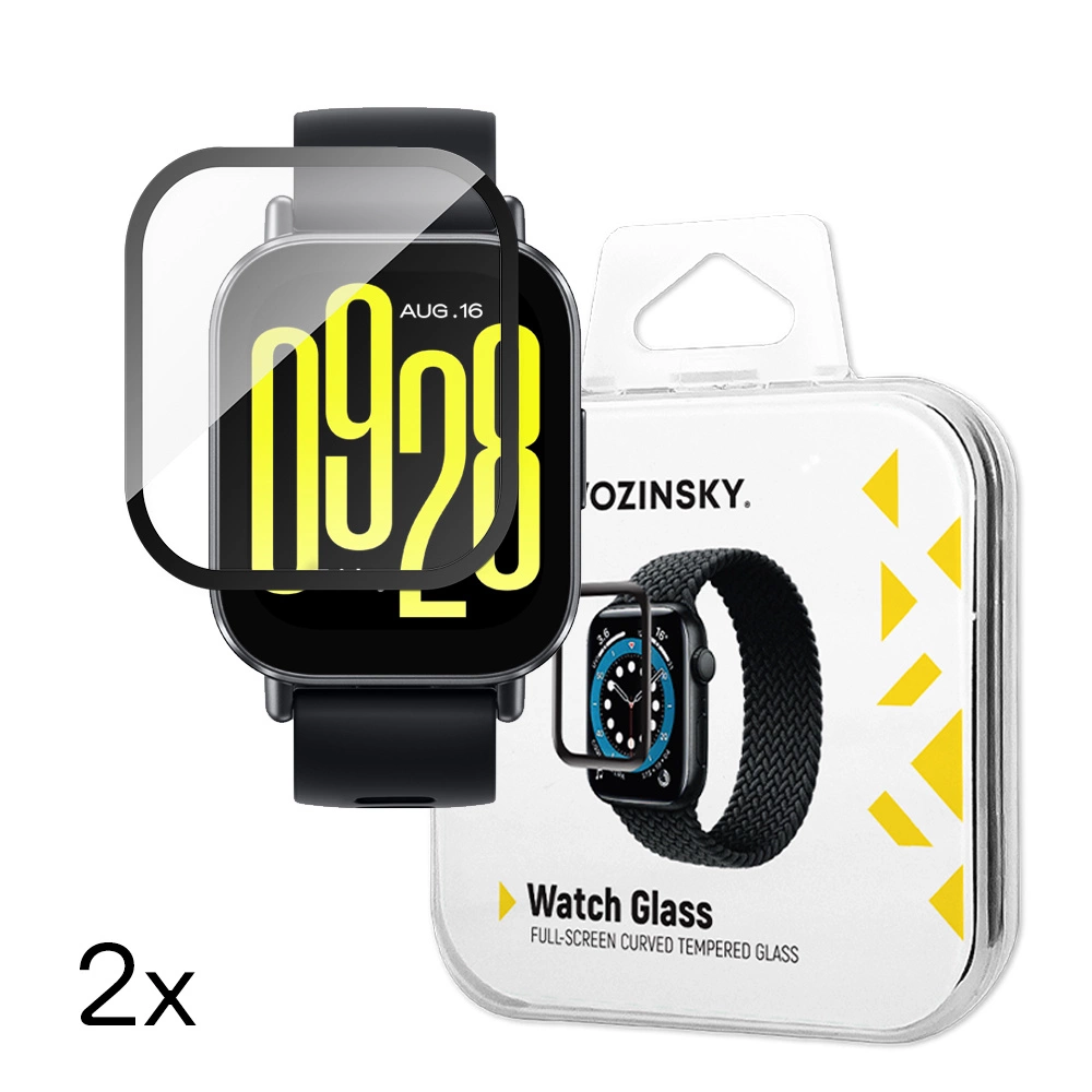 Wozinsky Full Glue Tempered Glass for Xiaomi Redmi Watch 5 Active (2 pcs.)eng