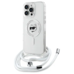 Karl Lagerfeld IML Choupette Head & Cord Magsafe iPhone 16 Pro Case - Cleareng