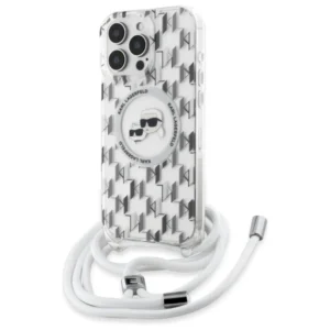 Karl Lagerfeld IML Crossbody Monogram Karl & Choupette Head MagSafe Case for iPhone 16 Pro Max - Cleareng