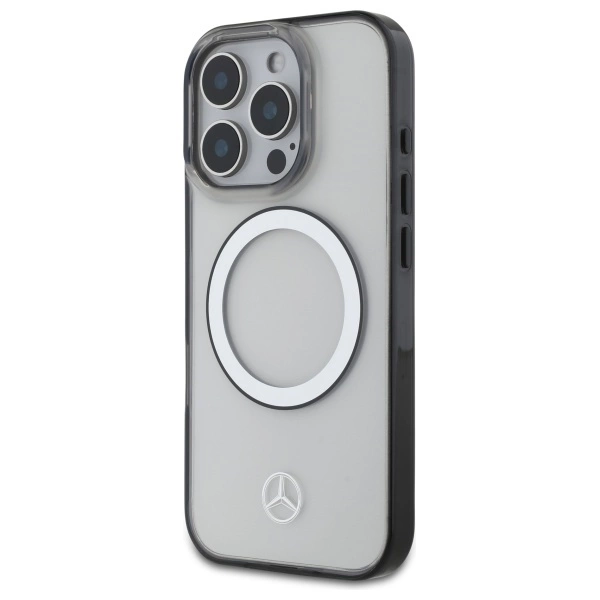 Mercedes Printed Logo MagSafe Case for iPhone 16 Pro Max - Cleareng