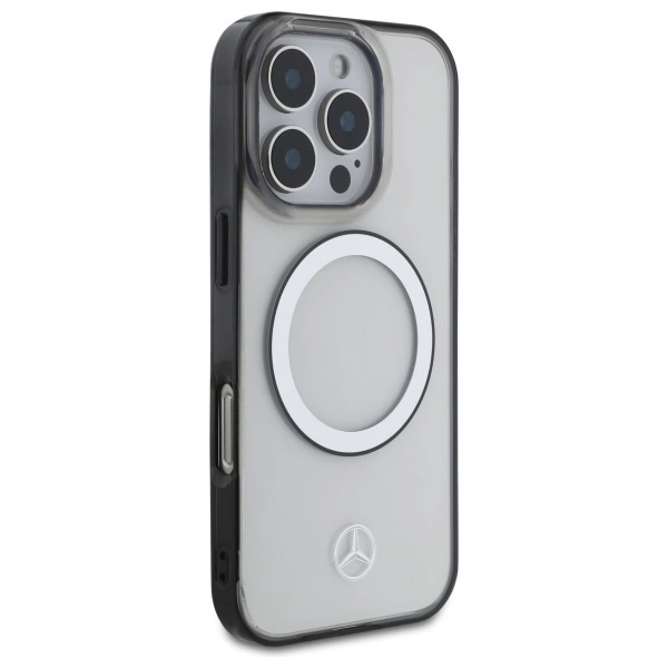 Mercedes Printed Logo MagSafe Case for iPhone 16 Pro Max - Cleareng