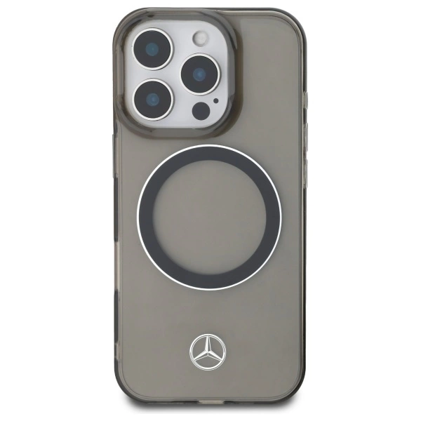 Mercedes Silver Ring MagSafe iPhone 16 Pro Max Case - Blackeng