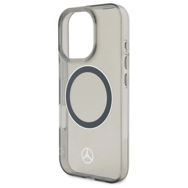 Mercedes Silver Ring MagSafe iPhone 16 Pro Max Case - Blackeng