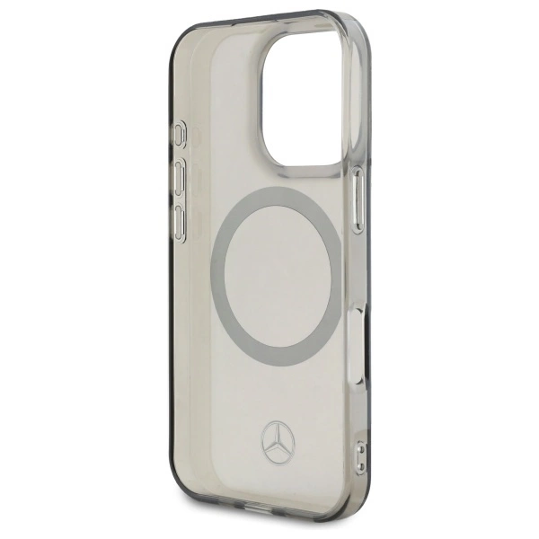 Mercedes Silver Ring MagSafe iPhone 16 Pro Max Case - Blackeng