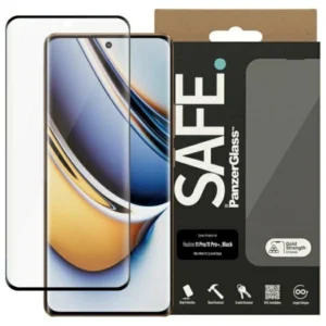 SAFE by PanzerGlass Screen Protection Ultra-Wide Fit Tempered Glass for Realme 11 Pro / 11 Pro+ - Blackeng