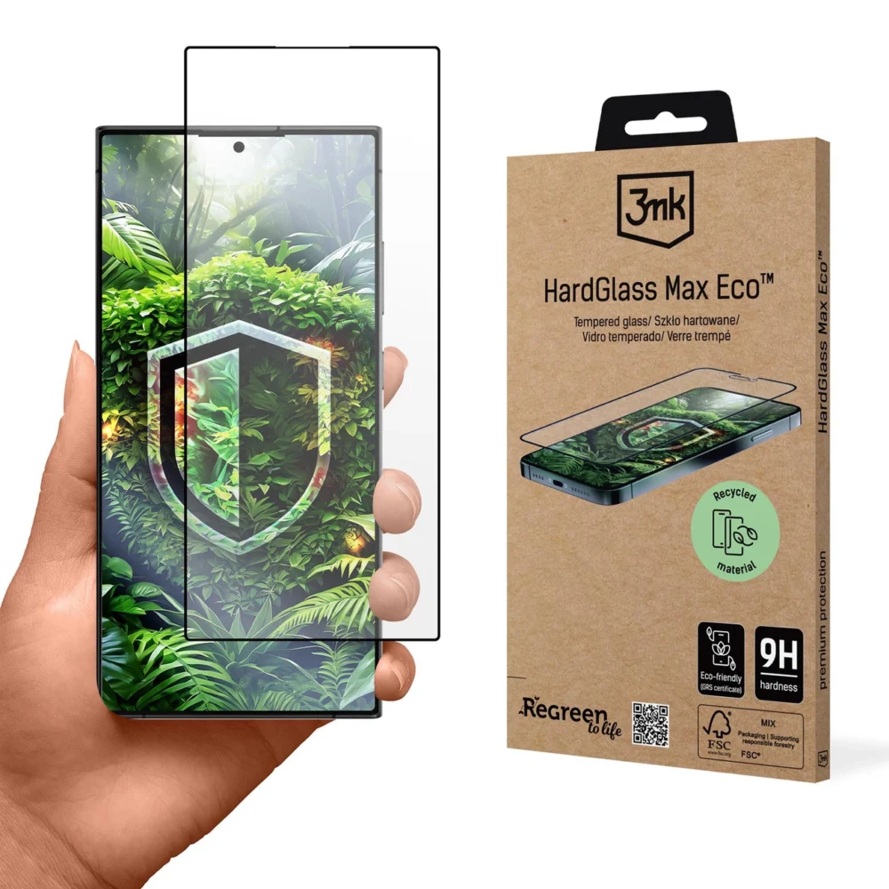 Tempered glass 3mk HardGlass Max Eco for Samsung Galaxy S24 Ultraeng