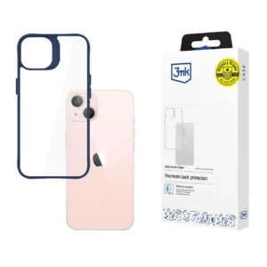 3mk Satin Armor Case+ Blue for Apple iPhone 14 - transparenteng