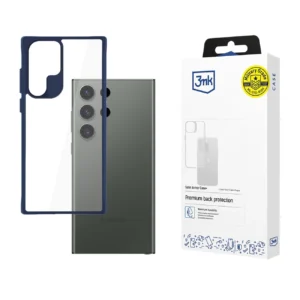 3mk Satin Armor Case+ Blue for Samsung Galaxy S24 Ultra - transparenteng