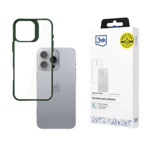 3mk Satin Armor Case+ Green for Apple iPhone 16 Pro Max - Transparenteng
