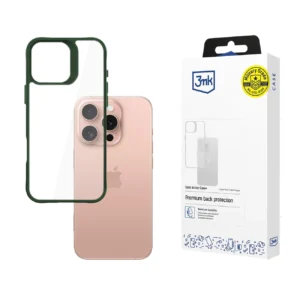3mk Satin Armor Case+ Green for Apple iPhone 16 Pro - transparenteng