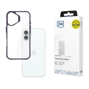 3mk Satin Armor Case+ Purple for Apple iPhone 16 Plus - Transparenteng