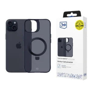 3mk Smoke Case Mag&Stand for Apple iPhone 15 plus - blackeng