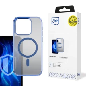 3mk Frosty MagCase Blue Case for Apple iPhone 16 Pro - Transparenteng