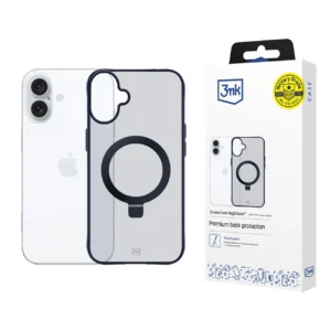 3mk Smoke Case Mag&Stand for Apple iPhone 16 plus - transparenteng