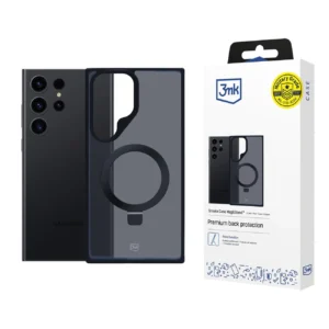 3mk Smoke Case Mag&Stand for Samsung Galaxy S24 ultra - blackeng