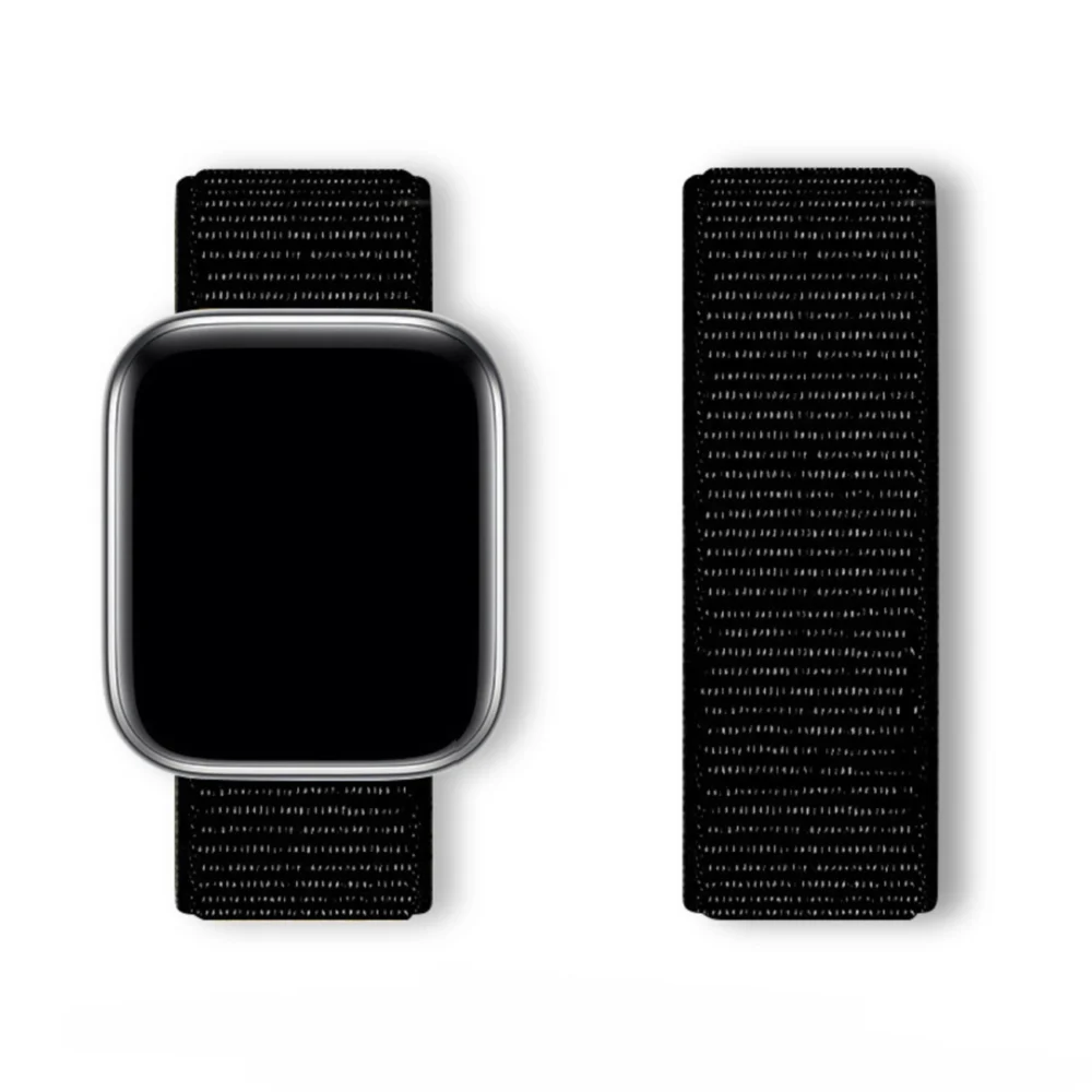 Sport Loop Strap for Apple Watch 42 / 44 / 45 / 46 / 49 mm - Blackeng