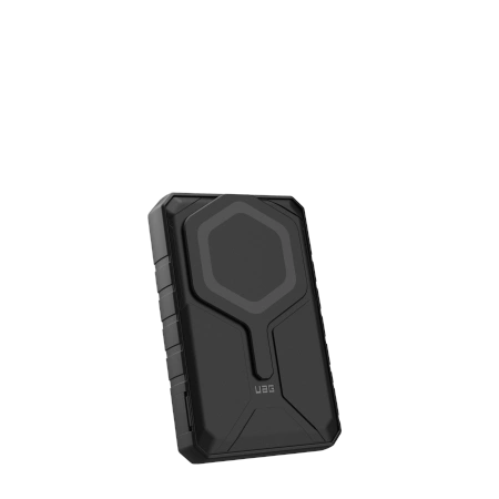 182487_1 UAG Rugged 10K Powerbank - 10000 mAh with stand, 10W wireless charging, MagSafe compatible, cable included - blackeng