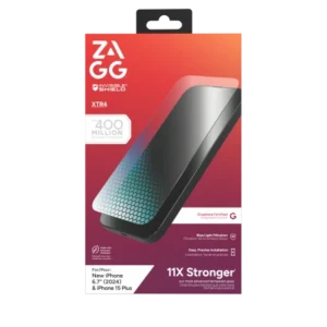 ZAGG InvisibleShield Glass XTR4 Graphene Protective Glass with Blue Light Filter for iPhone 15 Plus / 16 Pluseng