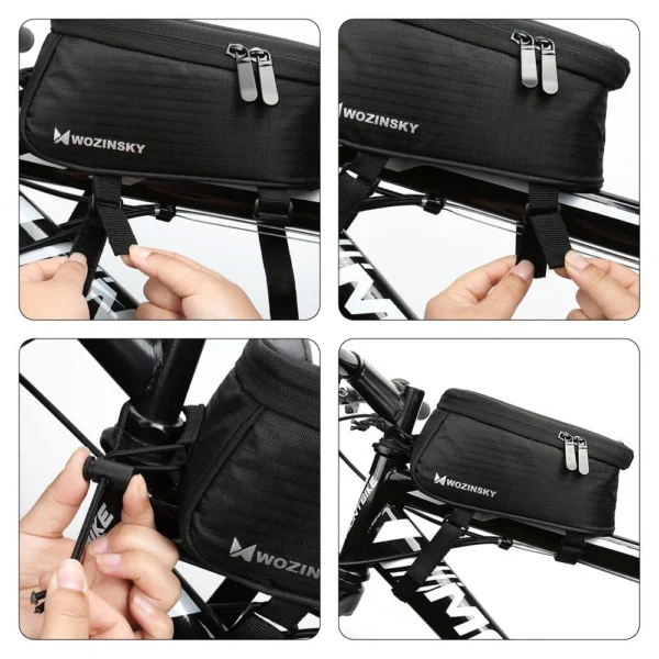 Wozinsky phone bag for bike frame on the frame phone cover for 6.5 inch 1.5L black (WBB2BK)eng