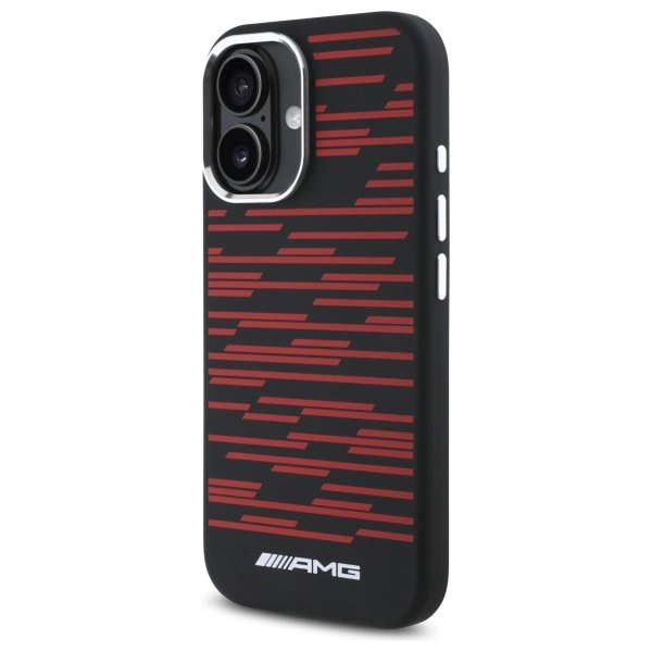 AMG Silicone Graphics MagSafe case for iPhone 16 - blackeng