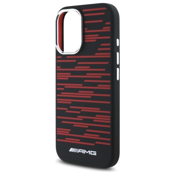 AMG Silicone Graphics MagSafe case for iPhone 16 - blackeng